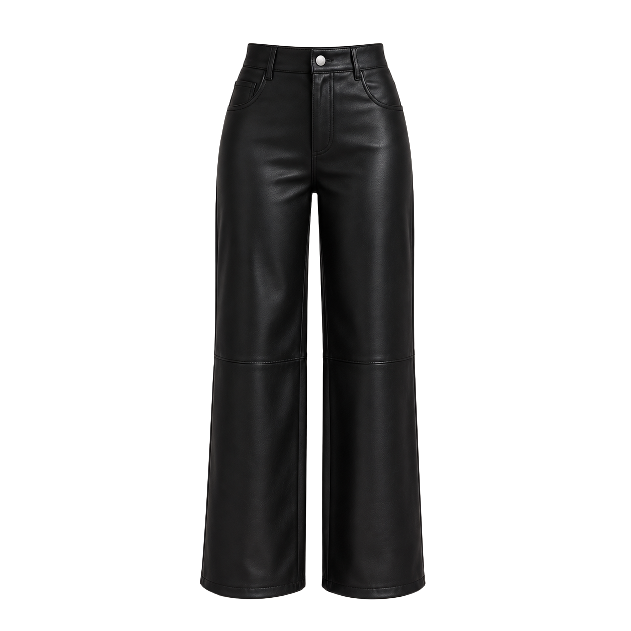 Pantalón Efecto Cuero Julia | Pierna Ancha