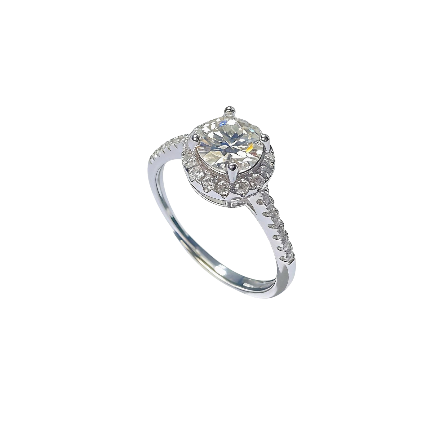 Anillo Julia | Solitario Moissanita 1 Quilate