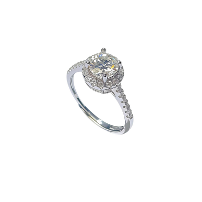 Anillo Julia | Solitario Moissanita 1 Quilate