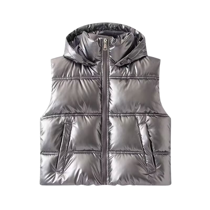 Puffer Julia Metalizado sin mangas