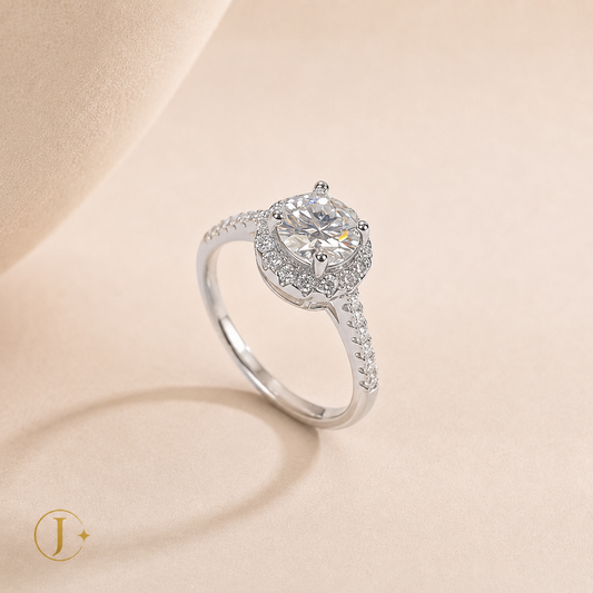 Anillo Julia | Solitario Moissanita 1 Quilate