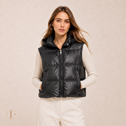 Puffer Metalizado Julia | Sin mangas