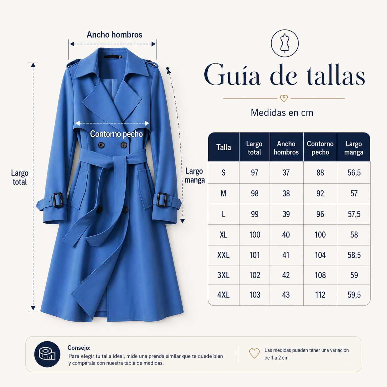 Trench Julia  | Forro Escocés