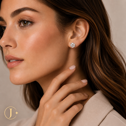 Aros Moissanita | Julia