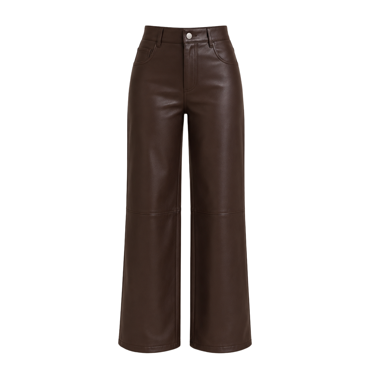 Pantalón Efecto Cuero Julia | Pierna Ancha